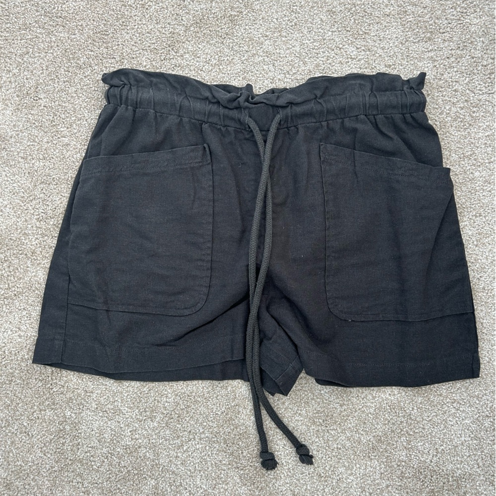 Black Drawstring Shorts